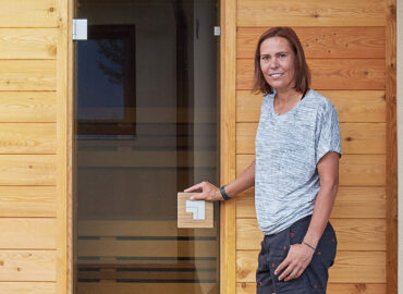 Česká tenistka Lucie Hradecká má na zahradě venkovní saunu Native