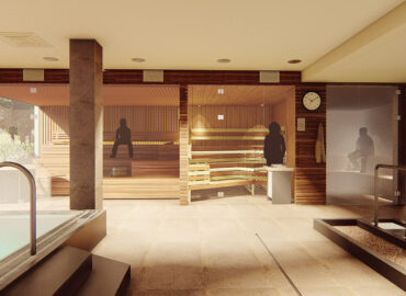 Bylinná a finská sauna pro wellness hotelu Amenity v Orlických horách