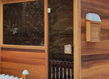 Zahradní sauna, díky které se budete těšit na sníh i mráz