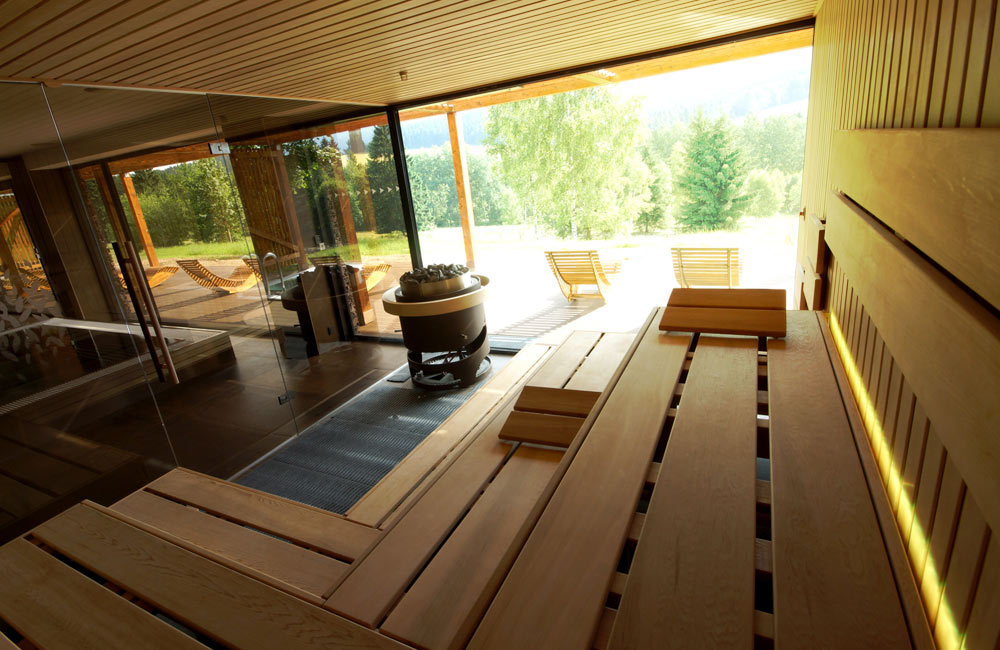Veřejná sauna - čtyřhvězdičkový hotelový resort v srdci Orlických ho