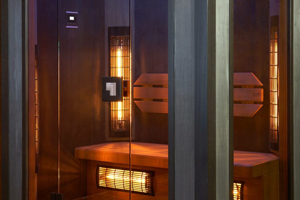 Infra sauna Dark Night s léčivými zářiči Vitae