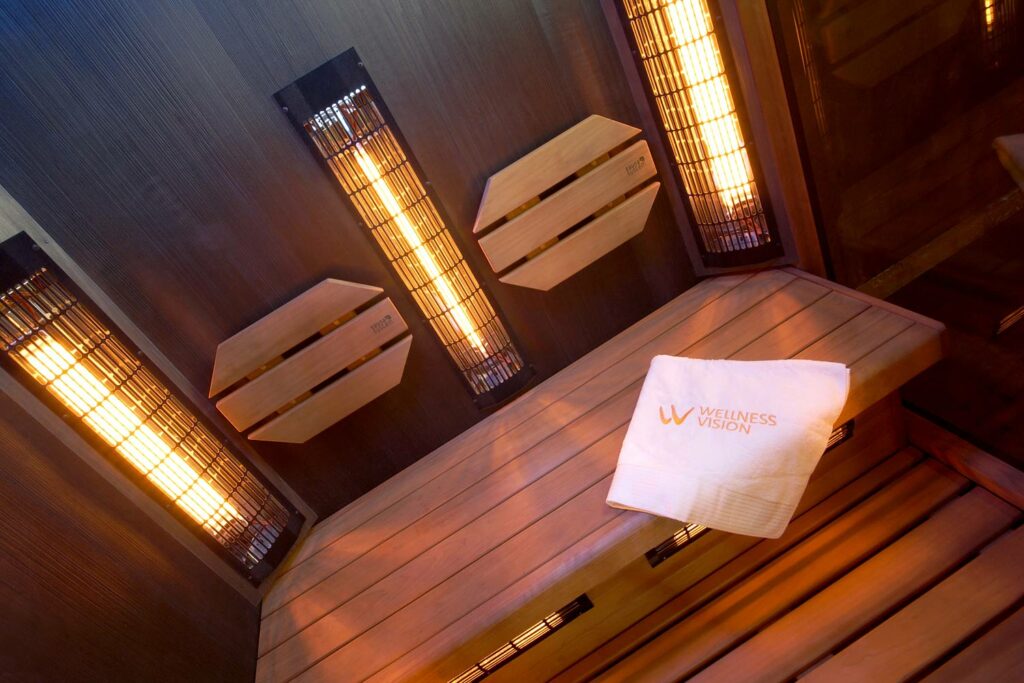 Infra sauna Dark Night s léčivými zářiči Vitae