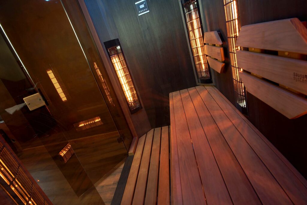 Infra sauna Dark Night s léčivými zářiči Vitae