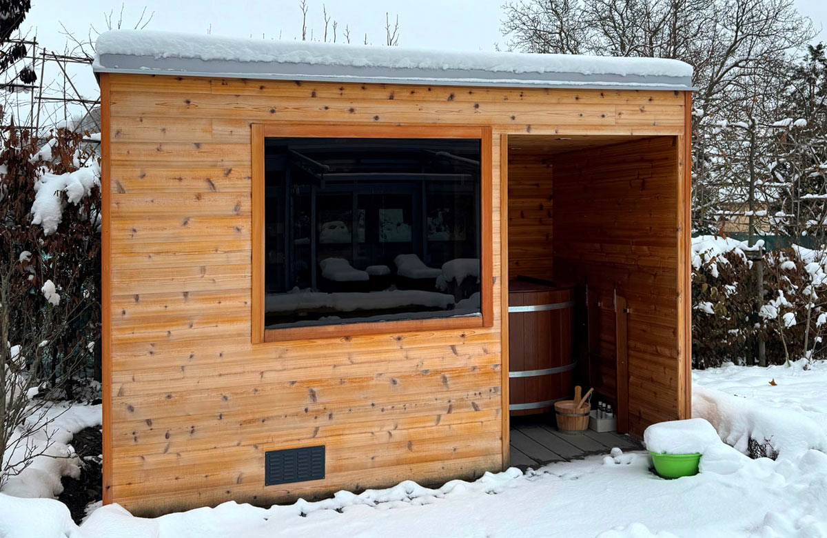 Venkovní kombinovaná sauna