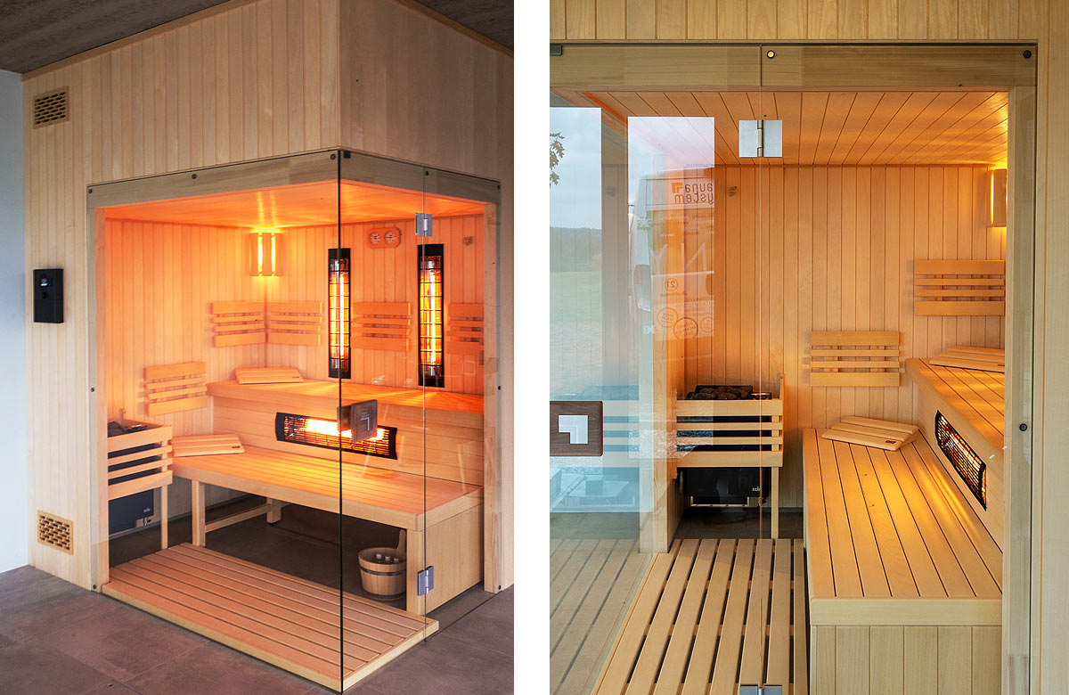 Kombinovaná sauna je pro všechny členy rodiny